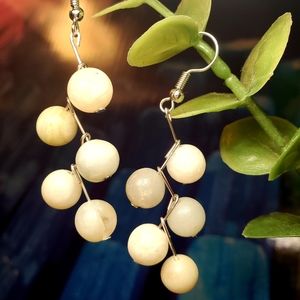 Handmade Amazonite Genuine Stone Dangle Earrings